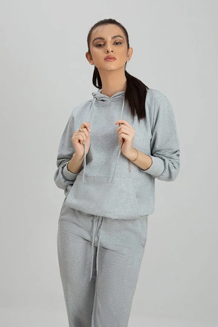 Tracksuit Heather Grey with warm hoodie and pants