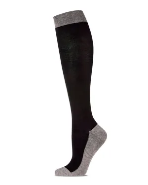 Two-Tone Contrast (Grey/Black) Compression Socks