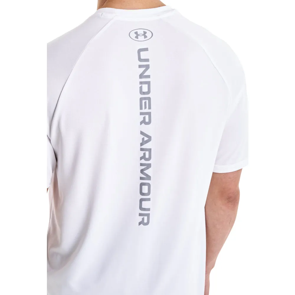 'Under Armour' Men's Tech Reflective T-Shirt - White