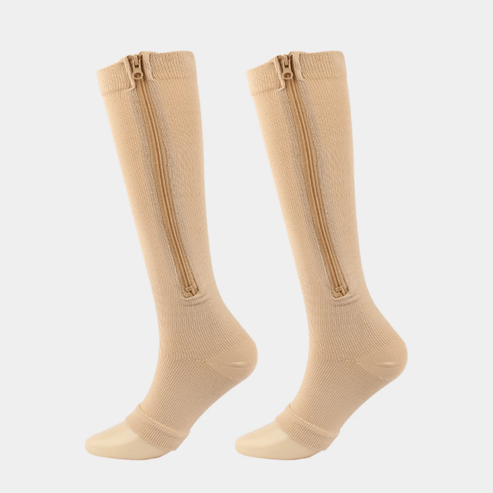 Zippered Compression Socks for Swelling Relief  Men  Women