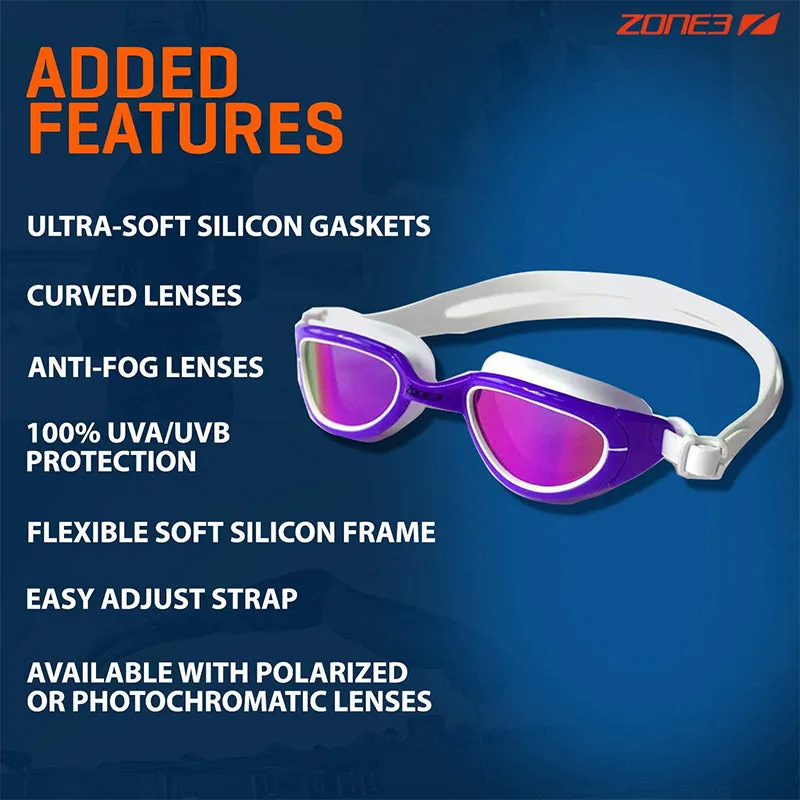 Zone3 - Attack Polarised Goggle - Purple/White